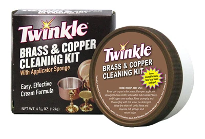 Twinkle Brass & Copper Cleaner Cleaning Kit, 4.4 oz.