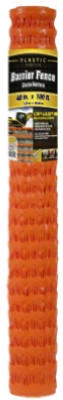 Orange PVC Safety/Barrier Mesh Fence, 4 x 50-Ft.