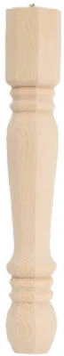 Traditional Pine Table Leg, 28 In.