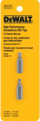 #1 Square Recess Bit Tip, 2-Pk.