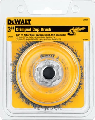 Carbon Steel Crimped Wire Cup Brush, 3 In.