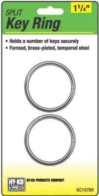 2PK1-1/4"BRS Split Ring