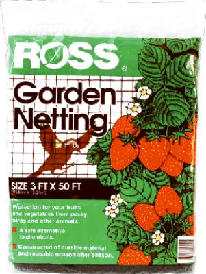 Garden Netting, 1-inch Square Black Mesh, 3 X 50 Feet For Crop Protection