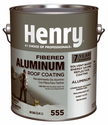 Aluminum Roof Coating, Fibered, 1-Gal.