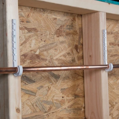 Copper Tube Size Baby J-Hook Pipe Holder, 1/2 x 4 In., 6-Pk.