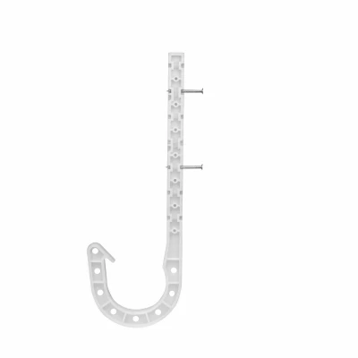 DWV J-Hook Pipe Hanger Holder, 2 x 7 In., 4-Pk.