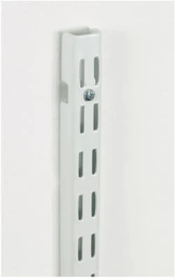12-In. White Wall Shelf Track
