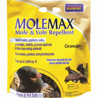 Molemax Lawn & Garden Mole & Vole Repellent Granules, 10 Lbs. Ready-to-Use