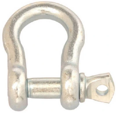 Anchor Shackle With Pin, Zinc Plated, 5/8 In.