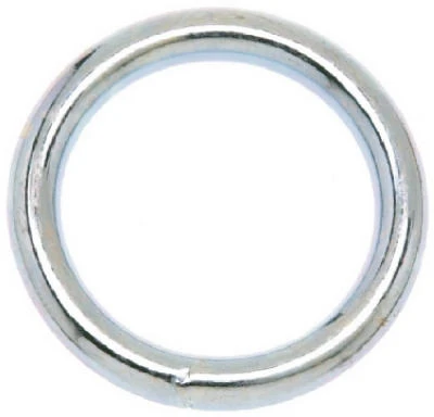 Welded Ring, Nickel Finish, 2-In.