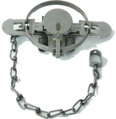 Animal Trap, Coil-Spring, 4.75 In. Jaw