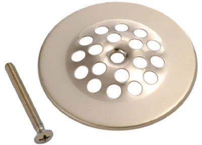 Polished Brass Shower Drain Strainer Cover For 2-1/2" To 3" Drains