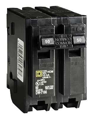 Homeline 50-Amp Double-Pole Circuit Breaker