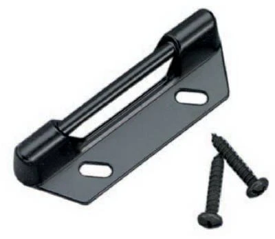 Storm/Screen Replacement Strike Plate, Black