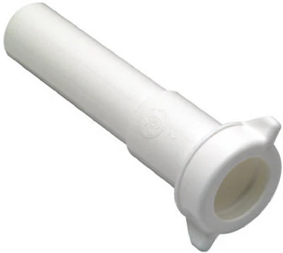 Drain Extension Tube, 1-1/4" O.d. X 8" Plastic With Nut & Washer