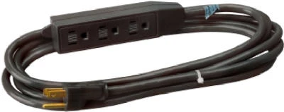 12-Ft. 16/3 SJTW  Black Indoor Extension Cord