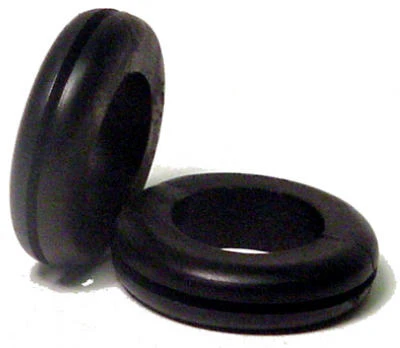 Flexible Black Vinyl Hole Grommet, 3/8 In. I.D., 5-Pk.