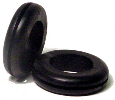 Flexible Black Vinyl Hole Grommet, 1/2 In. I.D., 4-Pk.