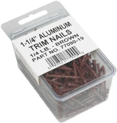 Brown Trim Nails 1 and 1/2 Inch Length 1/4 Pound Pack