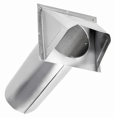 4 Inch Aluminum Exhaust Wall Hood Vent With 11 Inch Tail Pipe For Dryer Venting