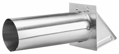 4 Inch Aluminum Exhaust Wall Hood Vent With 11 Inch Tail Pipe For Dryer Venting