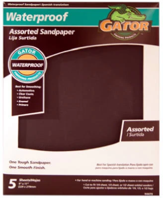 50381-038 Aluminum Oxide Sandpaper, 180 Grit, 9" W X 11" L