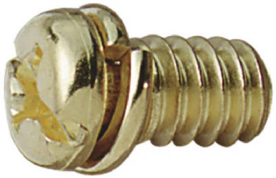 Ceiling Fan Motor Screws, Brass Finish, 10-Pk.