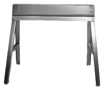 Folding Sawhorse, Galvanized Steel, 32.5 x 29.25-In.