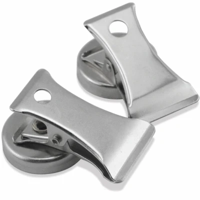 Magnetic Clips, Holds 3 Lbs., 2-Pk.