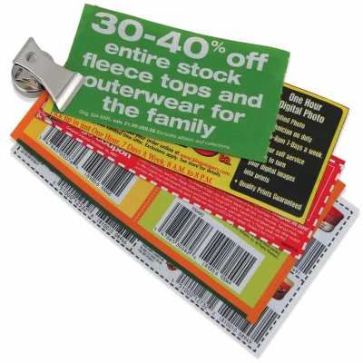 Magnetic Clips, Holds 3 Lbs., 2-Pk.