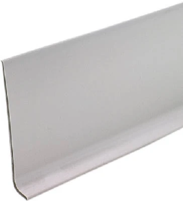 4 In. x 120 Ft. Silver Gray Vinyl Wall Base