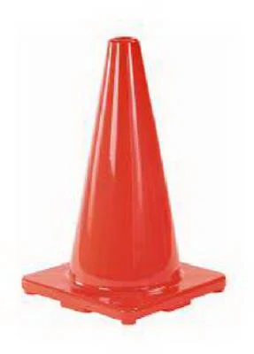 SAFETY WORKS Orange Safety Cone, 18-In.