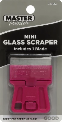 Mini Glass Scraper Pocket-Size for Precision Cleaning and Paint Removal