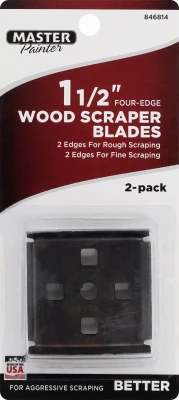 4-Edge Scraper Blades, 1-1/2-In., 2-Pk.