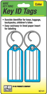 2PK Key Tag/Wire Ring