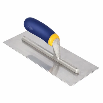 Soft-Grip V-Notch Trowel, 11 x 4-1/2 In.
