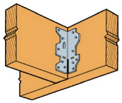 Framing Angle, Right Reinforcement, 18 Gauge, For 2 x 3 In. & 2 x 4 In.