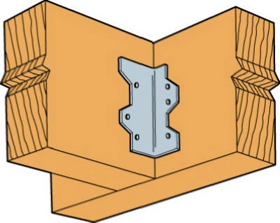 L Angle Connector, 16 Gauge Steel, 5 In.