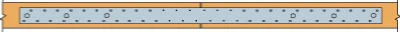 Medium Strap Tie, 12 Gauge, 2-1/16 x 37-1/2 In.