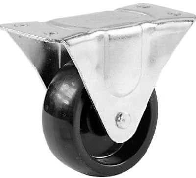 Rigid Plate Caster with 2 Inch Polypropylene Wheel for Heavy Duty Applications