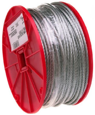 Apex 1/16 x 500 Ft. Galvanized Cable, 7x7, 1/16 In