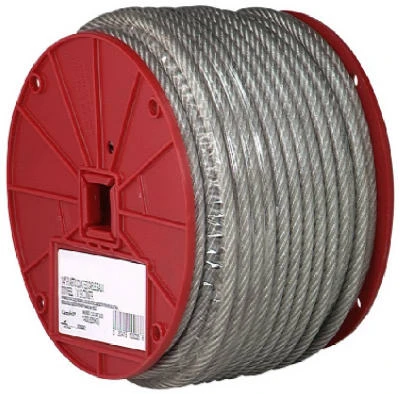 1/8 x 3000 In. Clear Vinyl Cable, 7x7, 1/8 In.-3/16 In