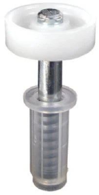Bi-Fold Closet Spring-Loaded Top Roller Guide, Nylon, 7/8 In., 2-Pk.