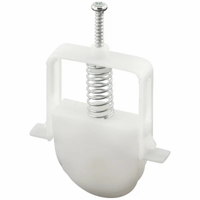 Steel Screen Door Tension Spring Nylon Roller with Angle Stop,1 In., 2-Pk.
