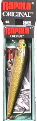 Fishing Lure, Gold, Floating 09