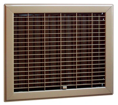 Gravity Floor Register, Steel, Brown, 8 X 10 Inches With Multi-louver Damper
