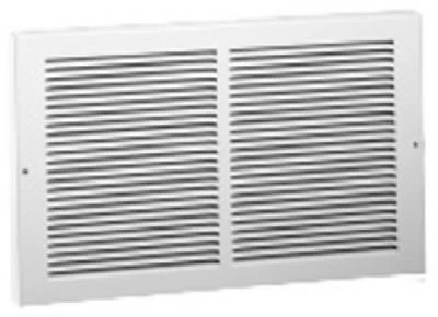 Baseboard Return Grille, Steel, White, 14 x 6-In.