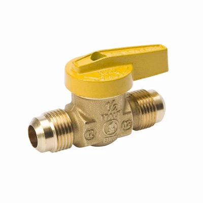 Gas Ball Valve, Forged Brass, 1/2 x 1/2 In.