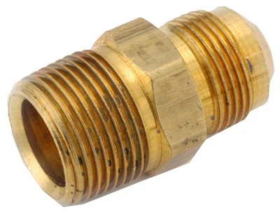Pipe Fitting, Gas Fitting Adapter, 15/16 Flare x 3/4 In. MPT