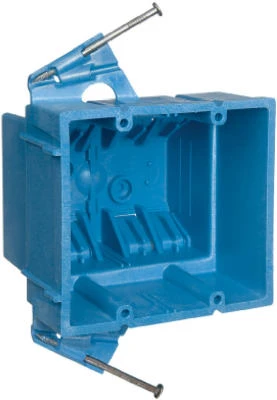 SuperBlue 2 Gang New Work Hard Body Electrical Wiring Box